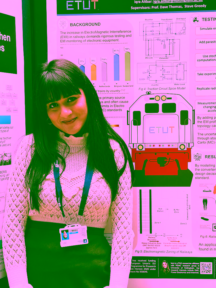Iqra with ETUT Poster at Conference
