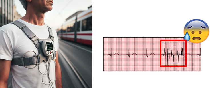 Hard Rate Monitoring disturbed by Electromagnetic interferfences